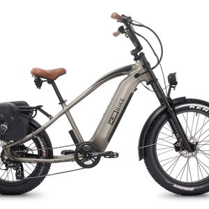 maverick-moped-style-electric-bike-Maverick Vintage Cruiser Cafe Racer Fat Tire Harley Ebike